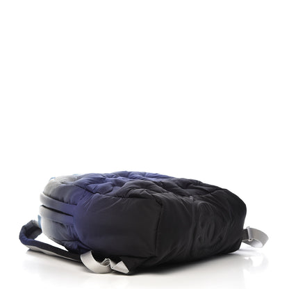Chanel Nylon Embossed Small Doudoune Backpack Black Blue White 4 of 10