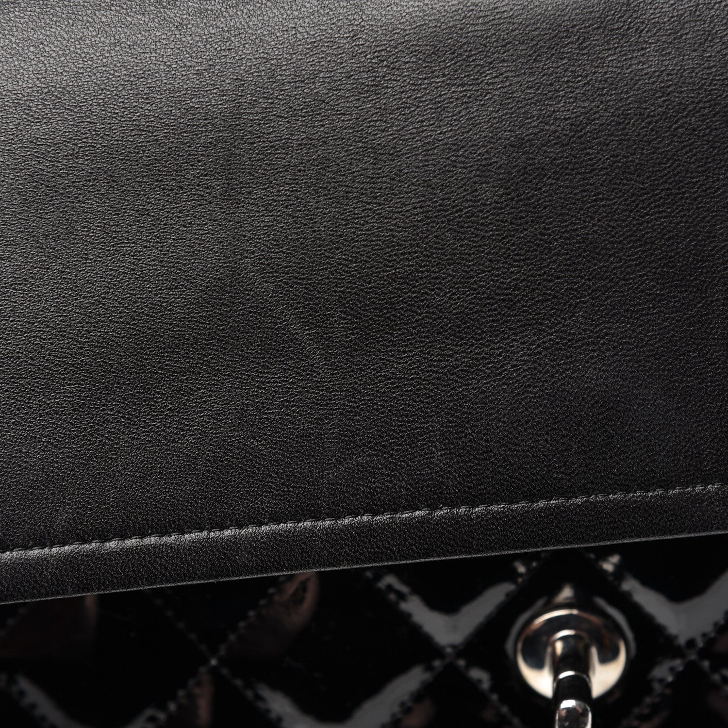 Chanel Patent Quilted Jumbo Double Flap Black 12 of 15