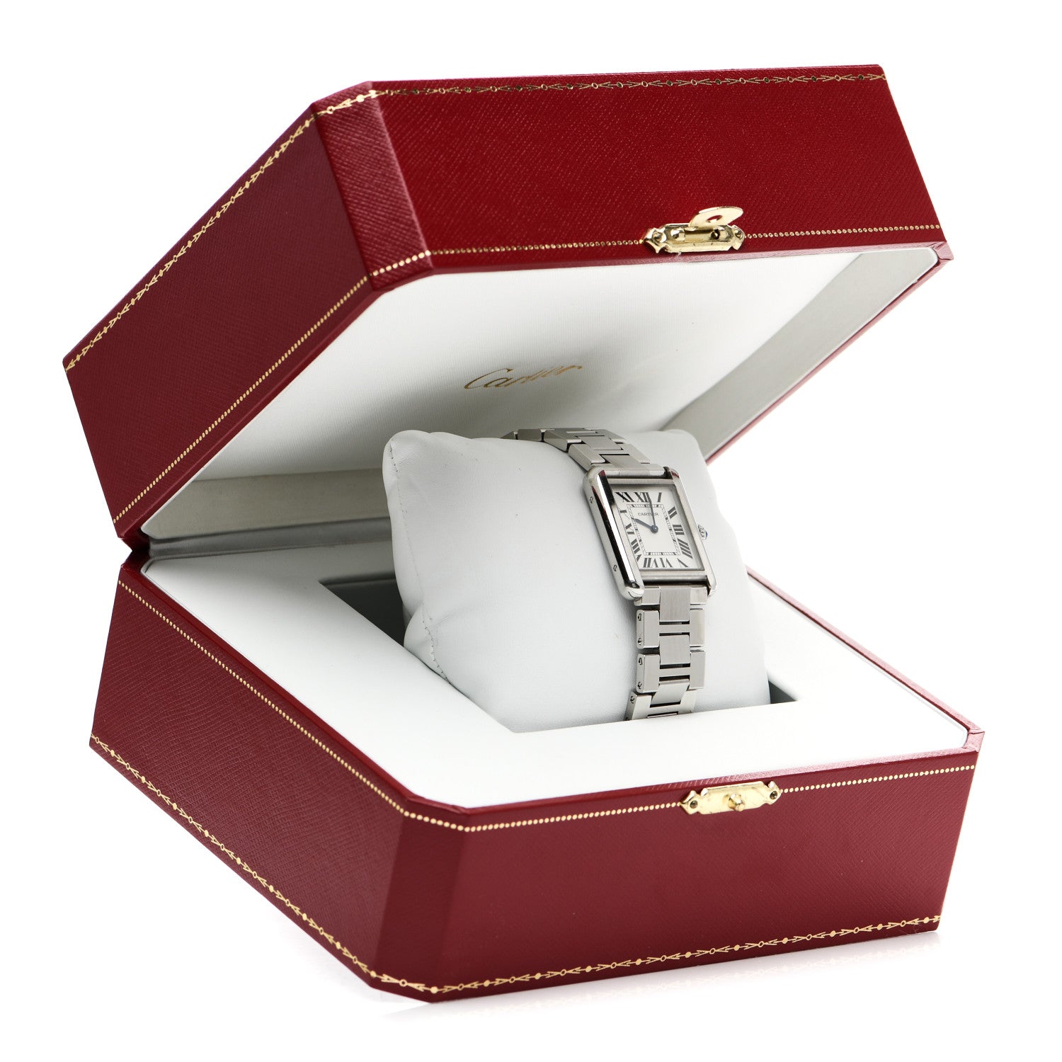 Cartier Stainless Steel 24mm Tank Solo Quartz Watch 7 of 7