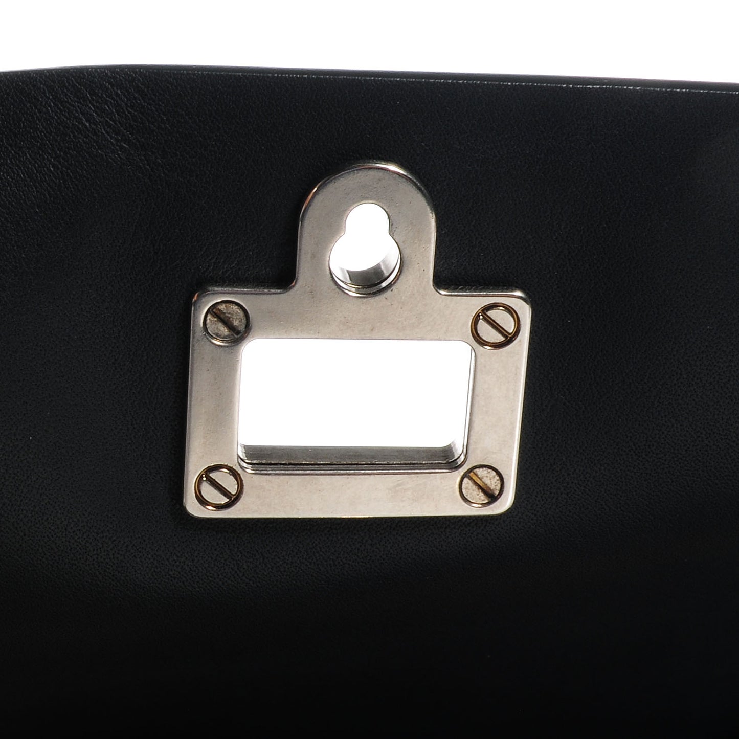 Calfskin Large Courier Black