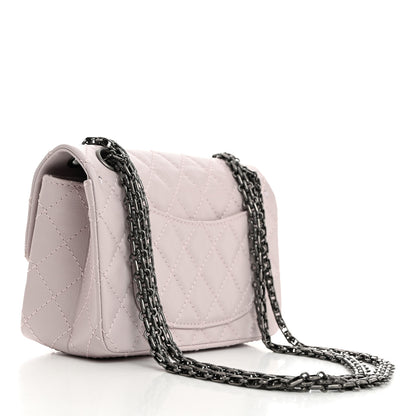 Chanel Aged Calfskin Quilted 2.55 Reissue Mini Flap Lilac 2 of 10