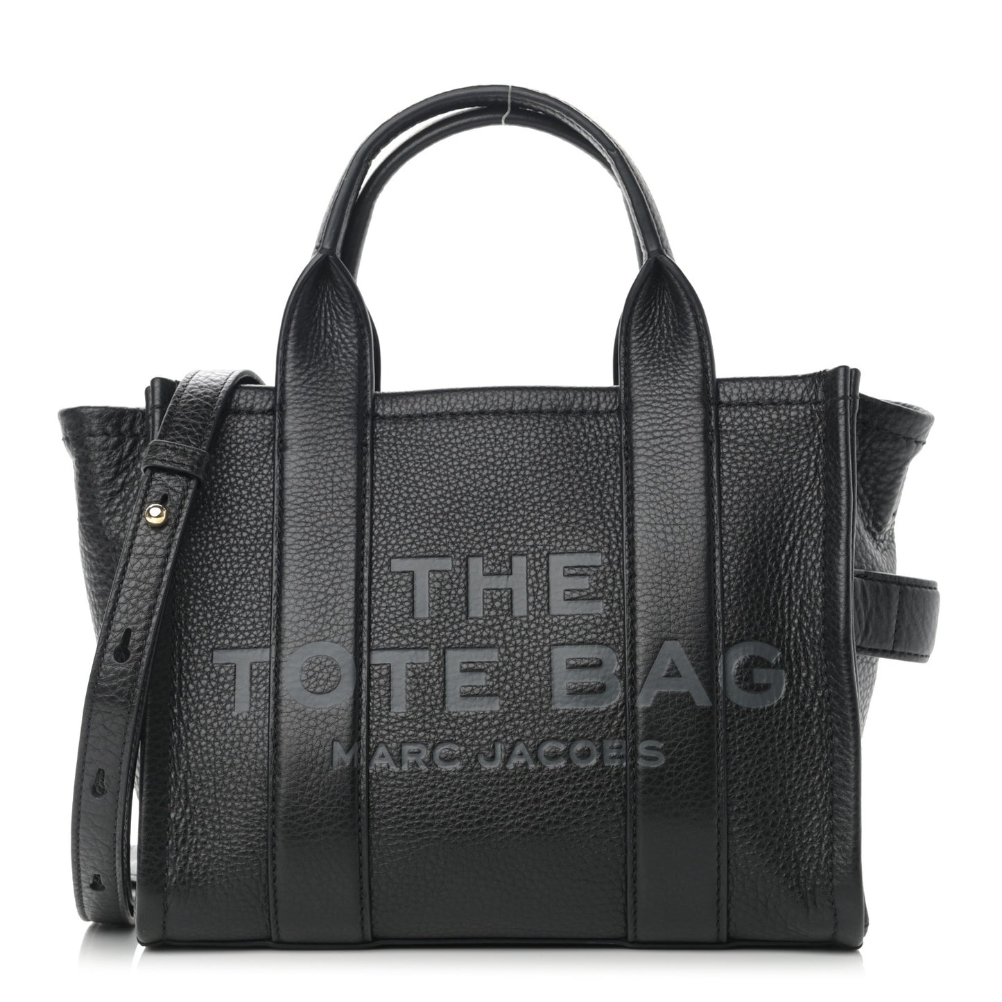 Grained Calfskin Small The Tote Bag Black