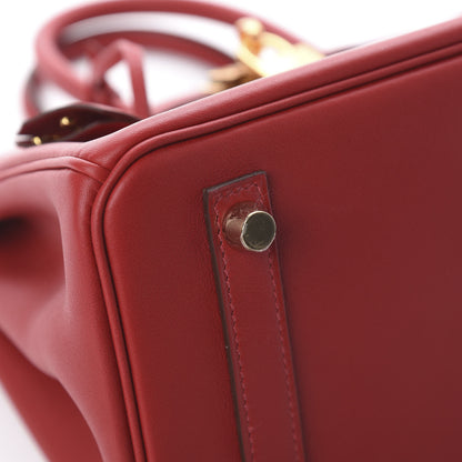 Hermes Swift Birkin 25 Rouge De Coeur 7 of 29