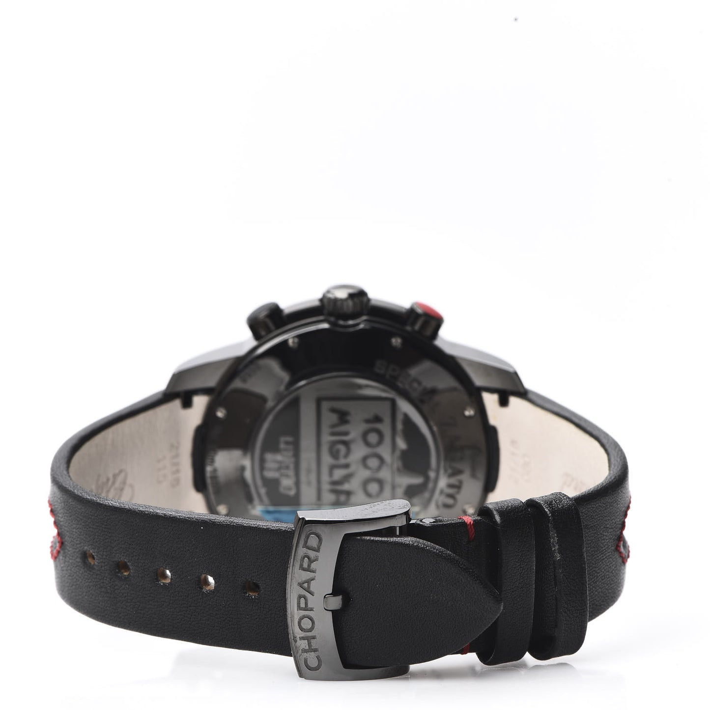 Stainless Steel Calfskin 42mm Mille Miglia Zagato Chronograph Automatic Watch Black