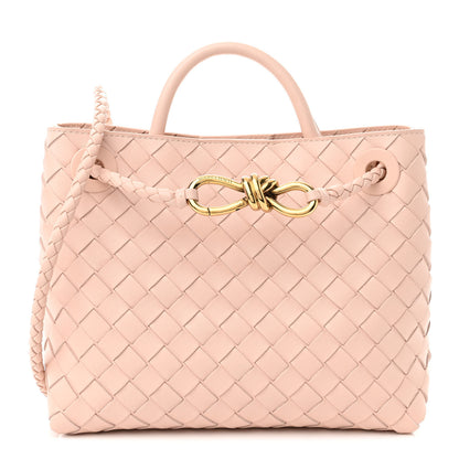 Bottega Veneta Nappa Intrecciato Small Andiamo Shoulder Bag Lotus 1 of 9
