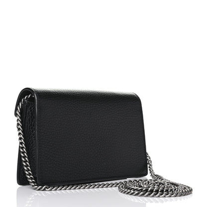 Gucci Calfskin Super Mini Dionysus Shoulder Bag Black 2 of 4