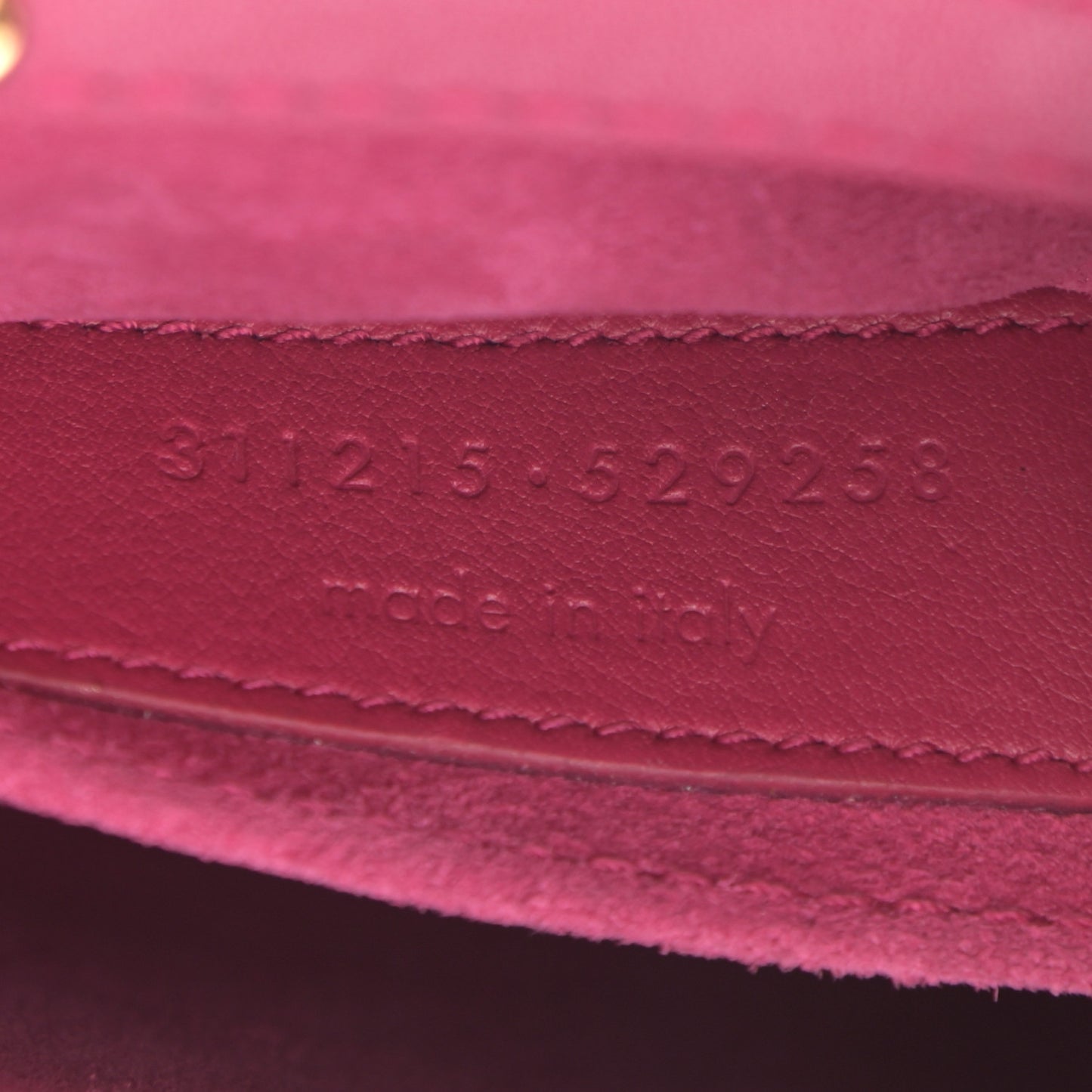 Calfskin Small Classic Y Satchel Bag Fuchsia