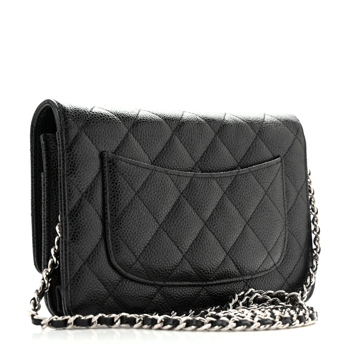 Chanel Caviar Quilted Wallet on Chain WOC Black 3 of 12