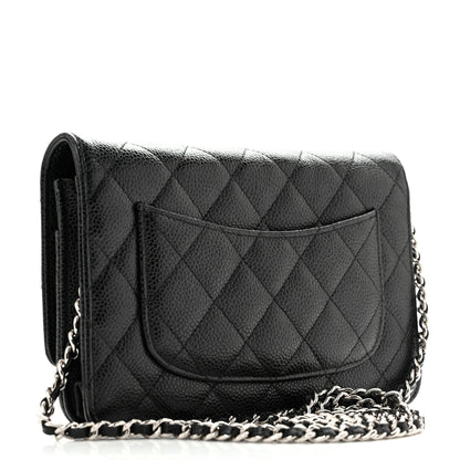 Chanel Caviar Quilted Wallet on Chain WOC Black 3 of 12