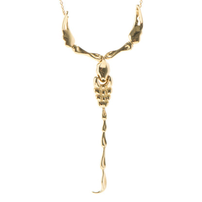 Tiffany 18K Yellow Gold Elsa Peretti Scorpion Pendant Necklace 3 of 5