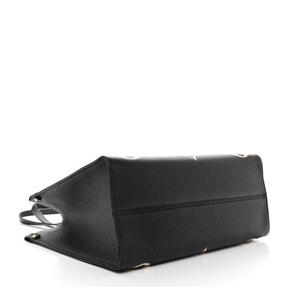 Louis Vuitton LOUIS VUITTON Empreinte Monogram Giant Onthego MM Black Beige 4 of 10
