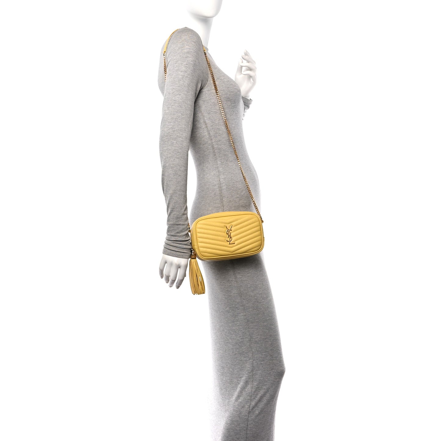Grain De Poudre Matelasse Monogram Mini Lou Camera Bag Sunflower