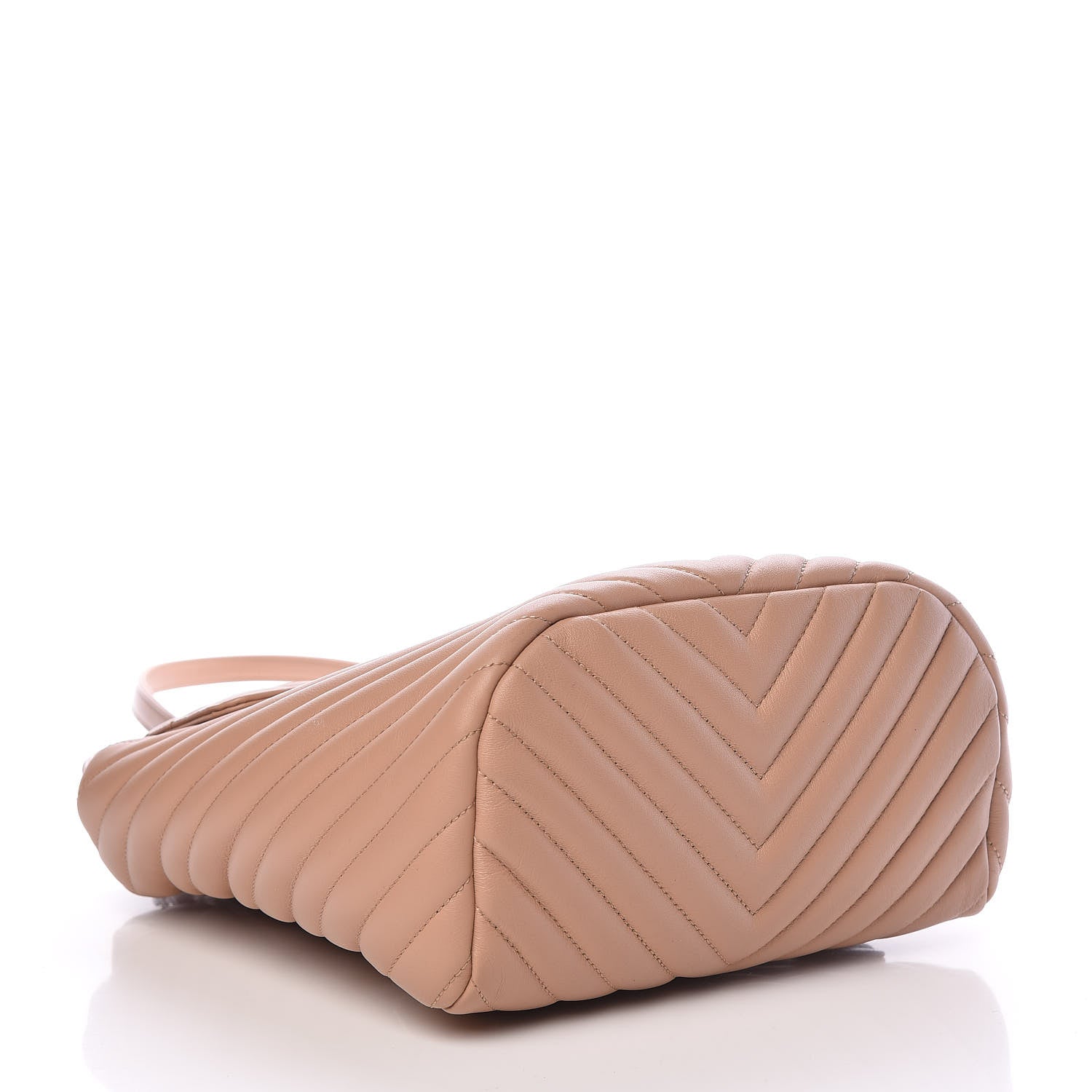 Chanel Calfskin Chevron Quilted Small Urban Spirit Backpack Beige 4 of 12