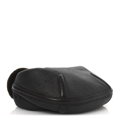 Bottega Veneta Calfskin Shearling Aviator Mini Jodie Dark Brown Fondant 4 of 10