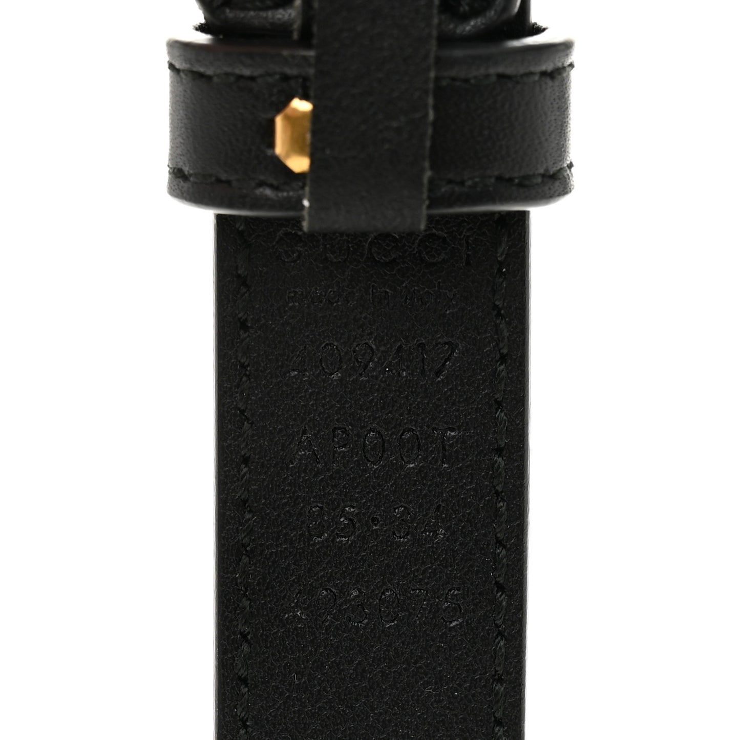 Calfskin Double G 20mm Belt 85 34 Black