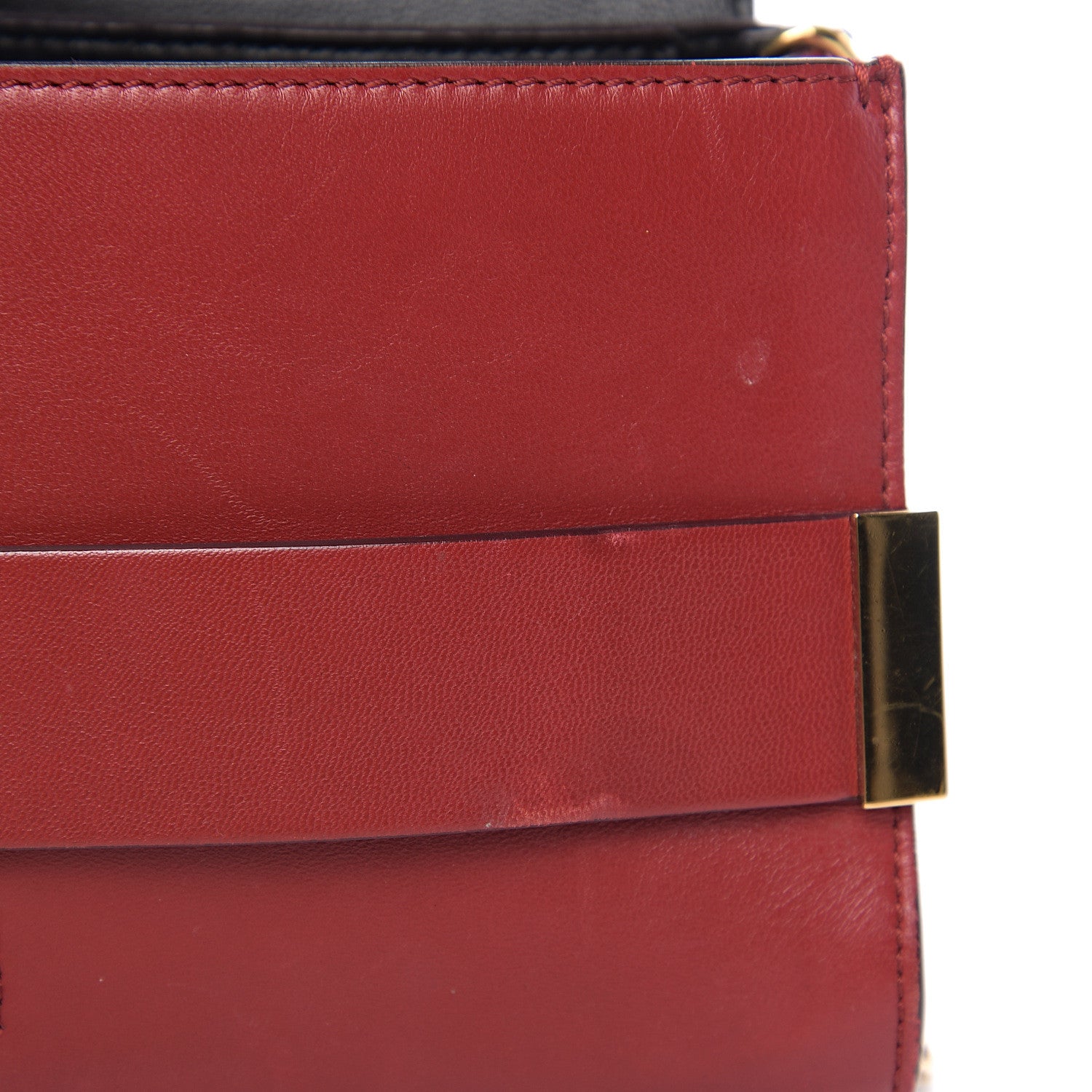 Chloe Lambskin Medium Elle Chain Clutch Red 6 of 10