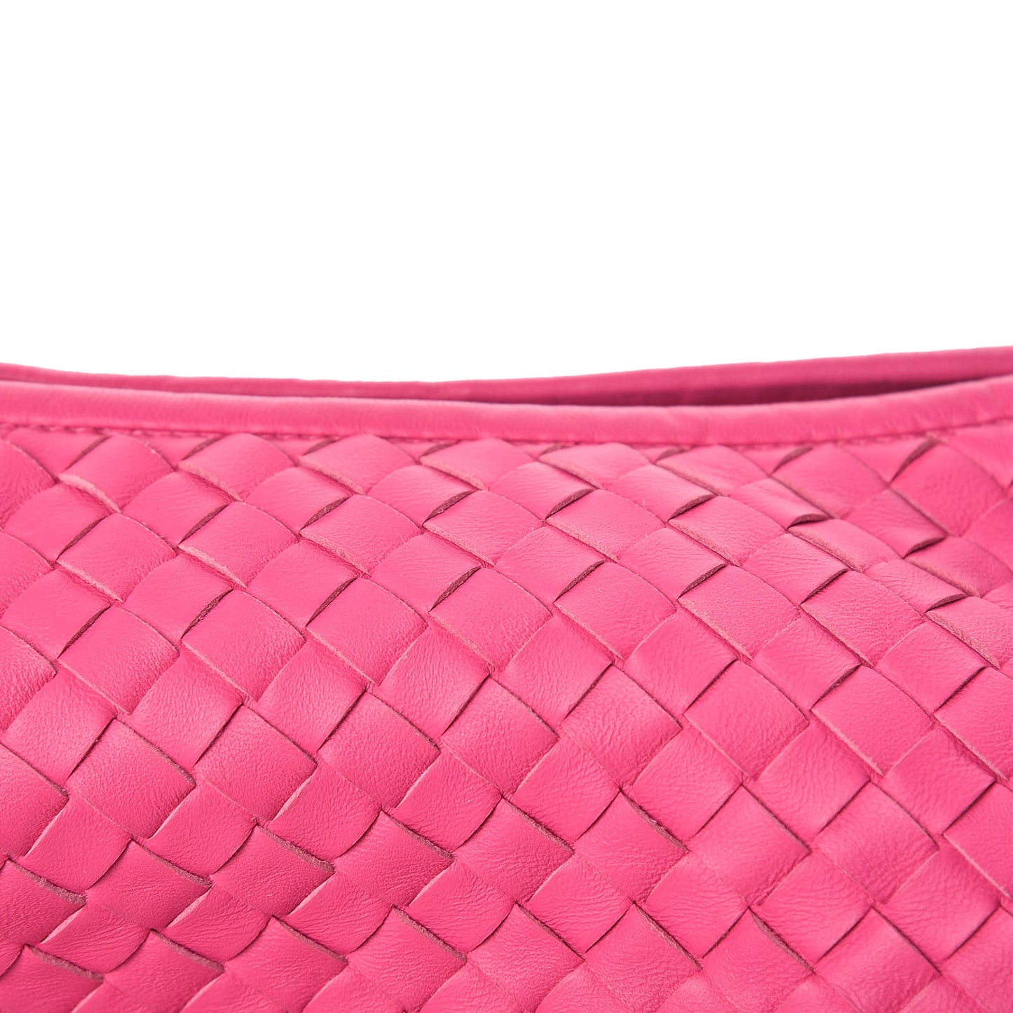 Nappa Intrecciato Medium Belly Veneta Hobo Rosa Shock