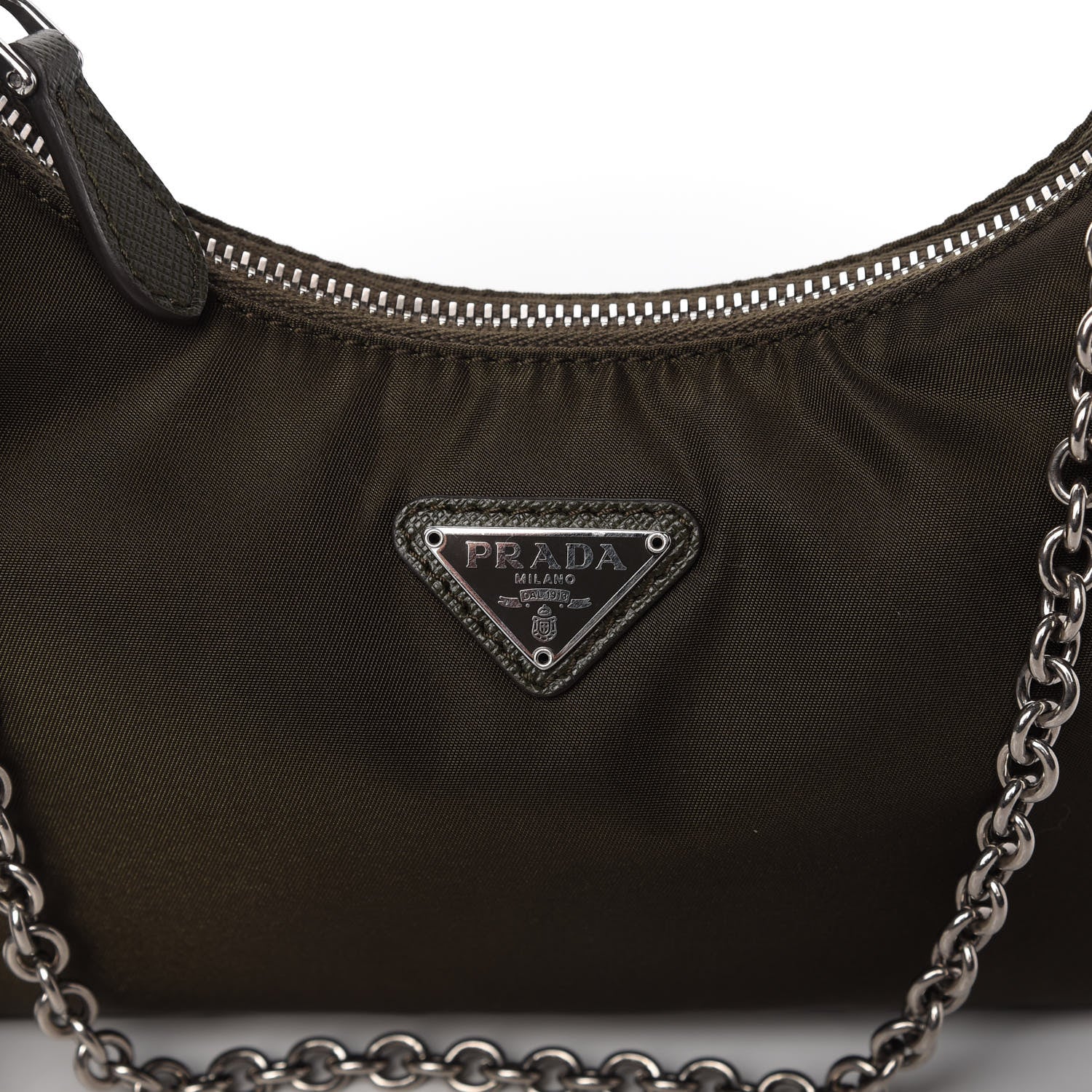 Prada Tessuto Nylon Saffiano Re-Edition 2005 Shoulder Bag Mimetico 10 of 12
