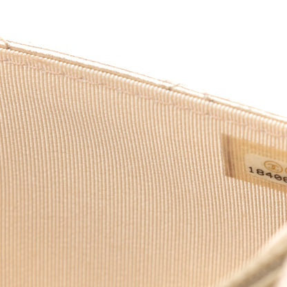 Chanel Metallic Lambskin Quilted Wallet On Chain WOC Gold 15 of 17