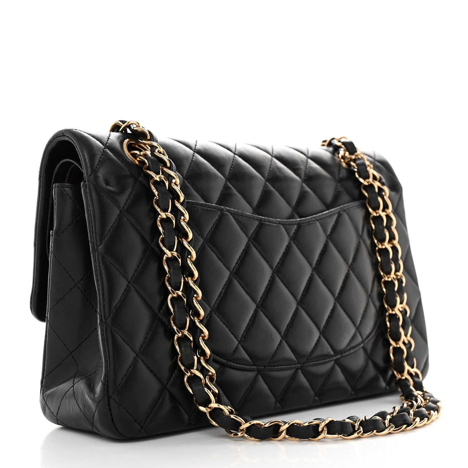 Chanel Lambskin Quilted Medium Double Flap Black 3 of 13