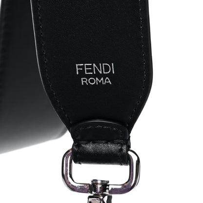 Fendi Vitello Liberty Lucido Metal Monster Eyes Studded Kan I Shoulder Bag Black 10 of 18