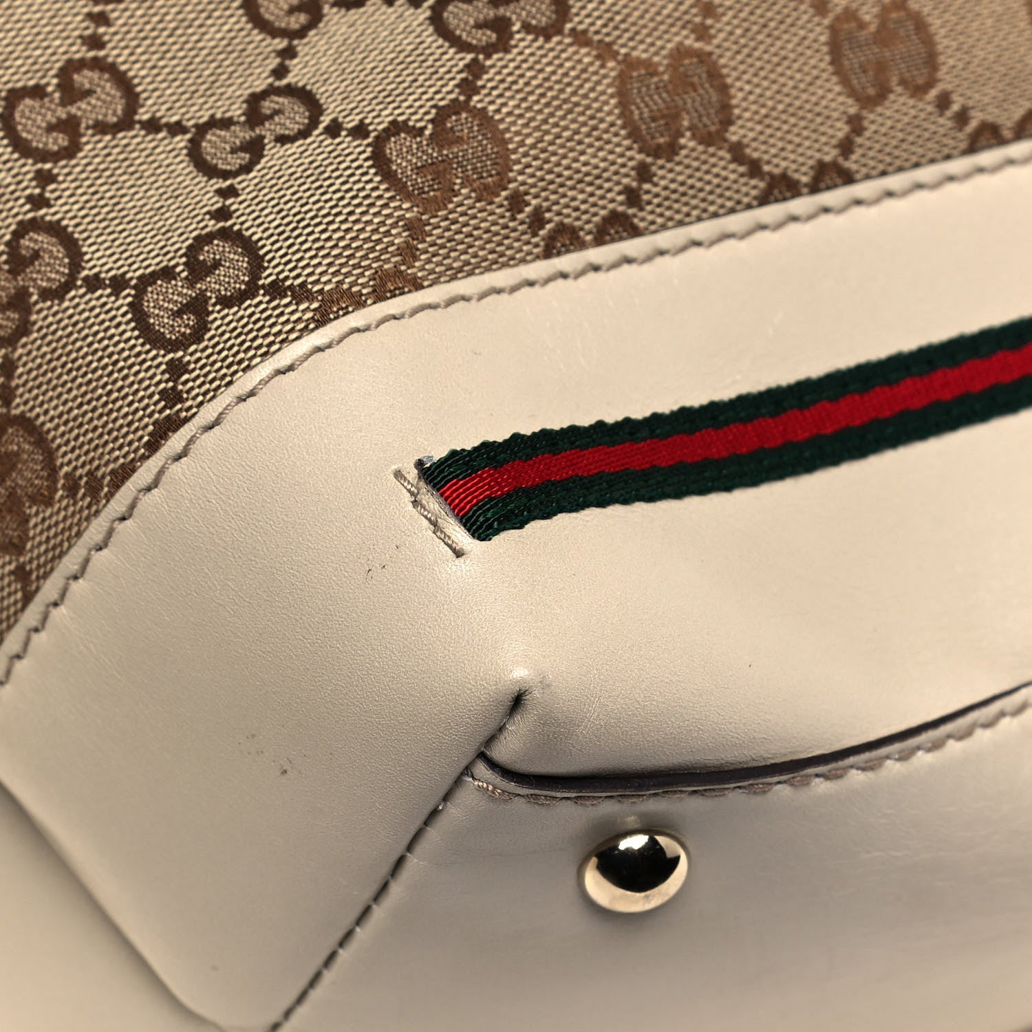 Gucci Monogram Web Medium Mayfair Hobo Tote Off White 11 of 19