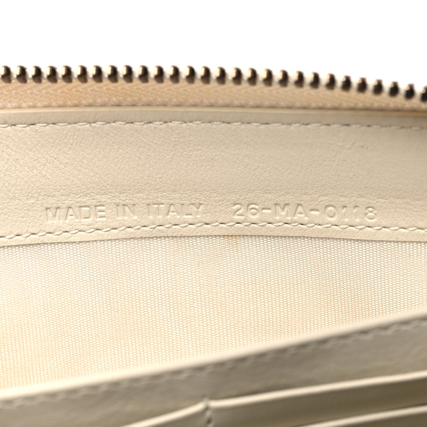 Calfskin Niki De Saint Phalle Dragon Zip Around Wallet Off White