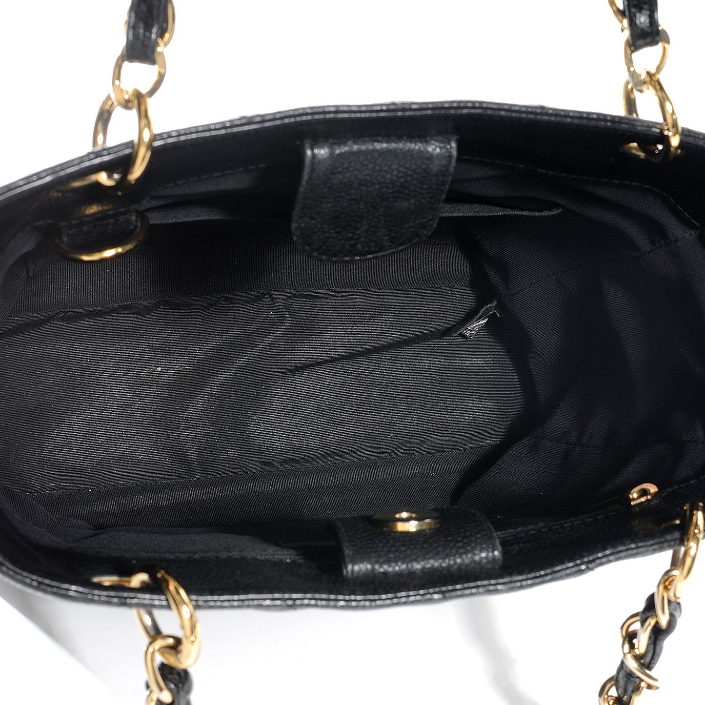 Caviar Petit Shopping Tote PST Black