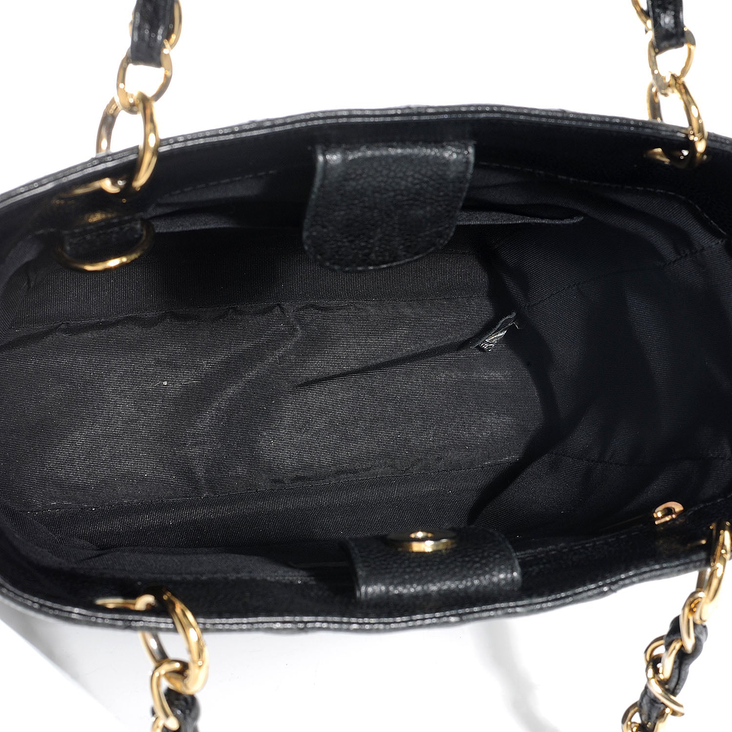 Chanel Caviar Petit Shopping Tote PST Black 7 of 9