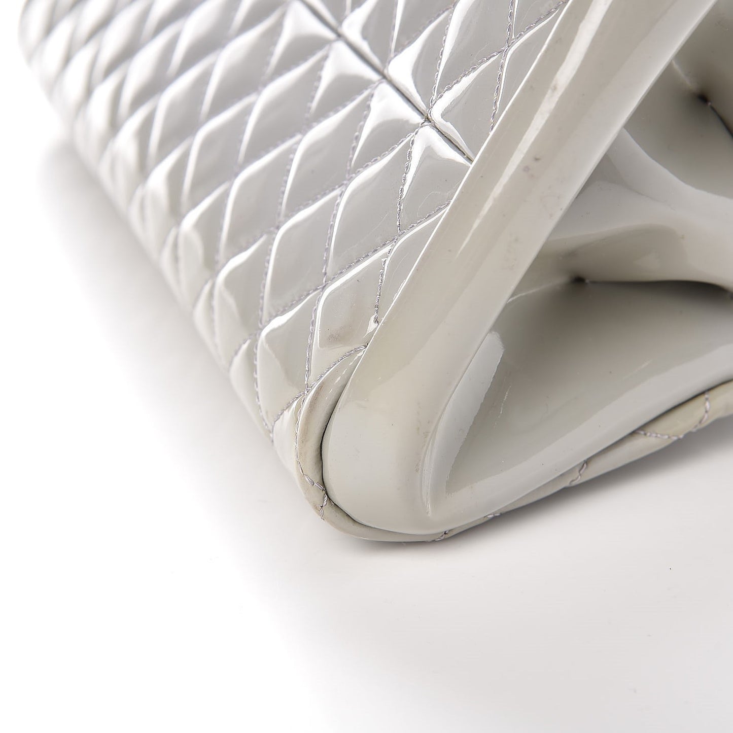 Patent Quilted Medium Just Mademoiselle Grey