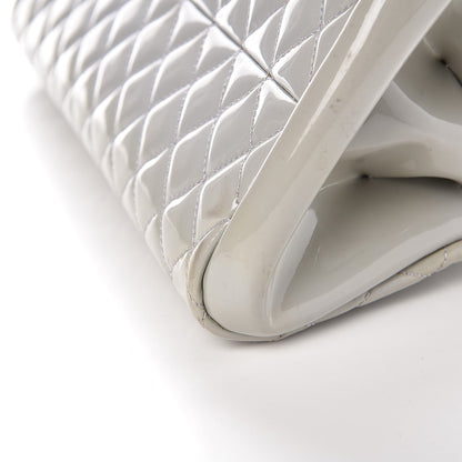 Chanel Patent Quilted Medium Just Mademoiselle Grey 8 of 13