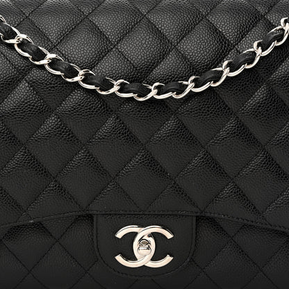 Chanel Caviar Quilted Maxi Double Flap Black 8 of 17