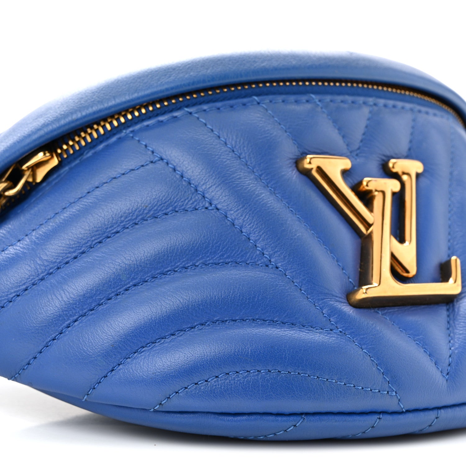 Louis Vuitton Calfskin New Wave Bumbag Blue Neon 9 of 11