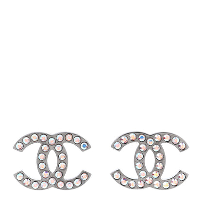 Chanel Iridescent Crystal CC Earrings Multicolor 1 of 4