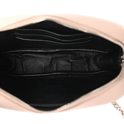 Saint Laurent Grain De Poudre Matelasse Monogram Mini Lou Camera Bag Marble Pink 5 of 9