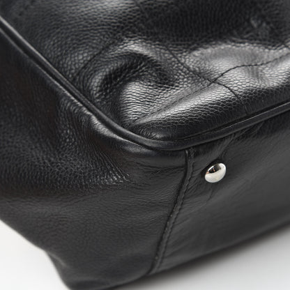 Chanel Caviar Square Stitched Tote Black 9 of 14