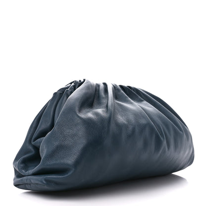 Bottega Veneta Smooth Butter Calf The Pouch Oversized Clutch Deep Blue 3 of 11