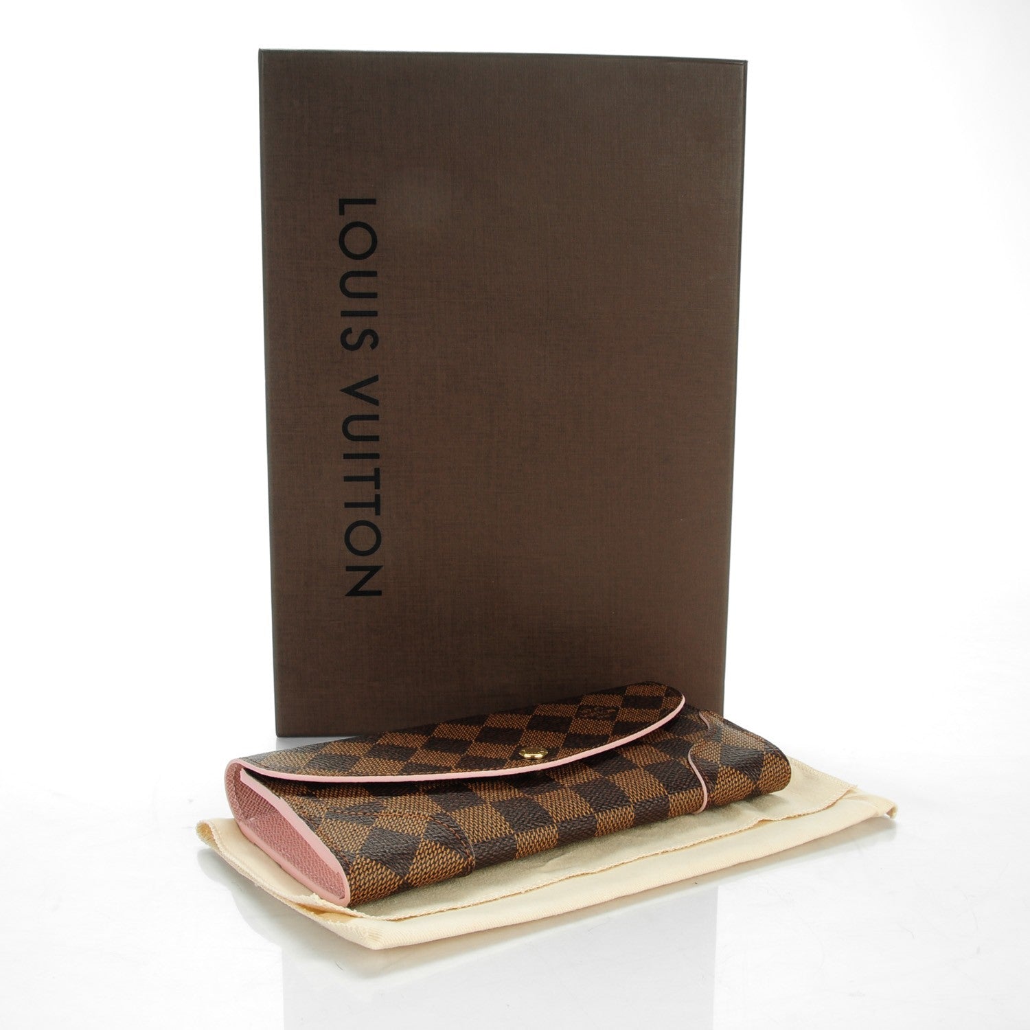 Louis Vuitton Damier Ebene Caissa Wallet Rose Ballerine 4 of 8