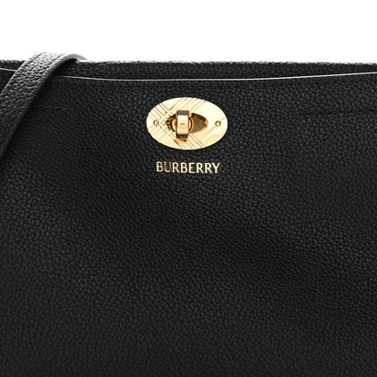 Burberry Grainy Calfskin Nova Check Small Cotswolds Pouch Black 8 of 10