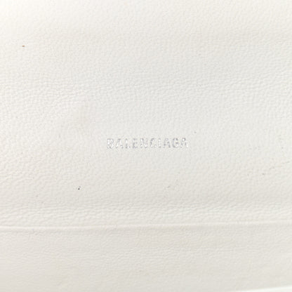 Balenciaga Grained Calfskin Logo Cash Phone Holder Wallet On Chain White Fluo Pink 6 of 14