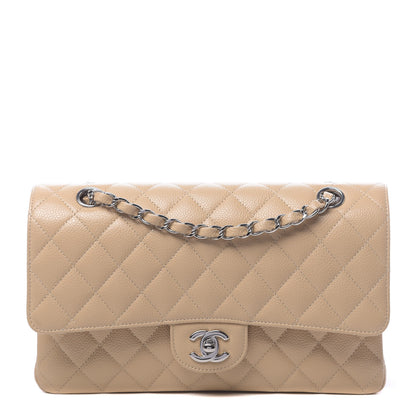 Chanel Caviar Quilted Medium Double Flap Beige Clair 1 of 11