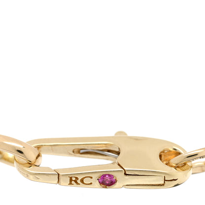 Roberto Coin 18K Yellow Gold Paper Clip Round Link Chain Bracelet 3 of 3