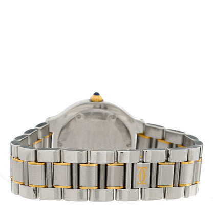 Cartier Stainless Steel 18K Yellow Gold 31mm Must De 21 Quartz Watch 3 of 4