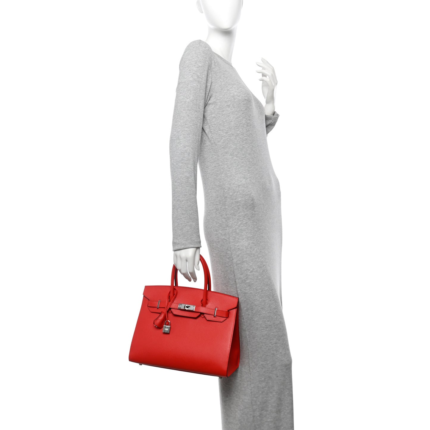 Epsom Sellier Birkin 30 Rouge De Coeur