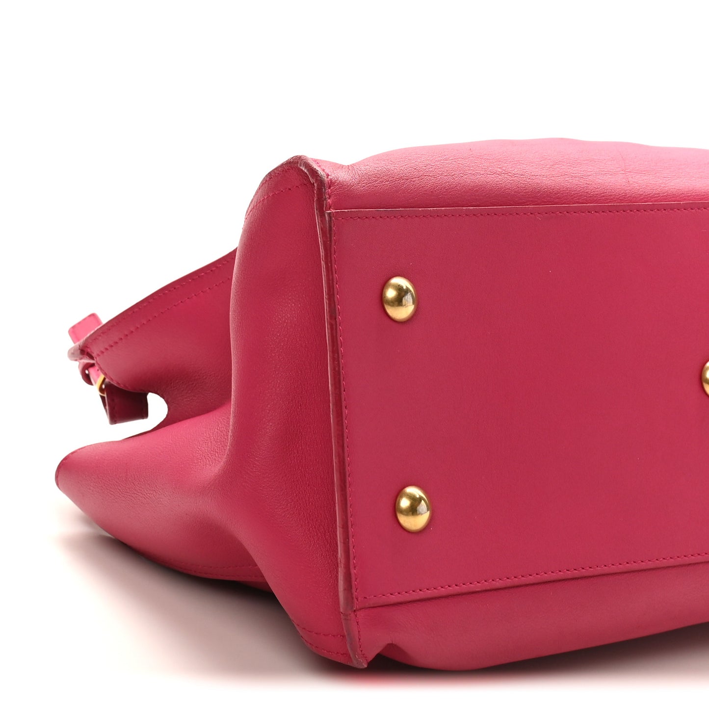 Calfskin Small Classic Y Cabas Fuchsia