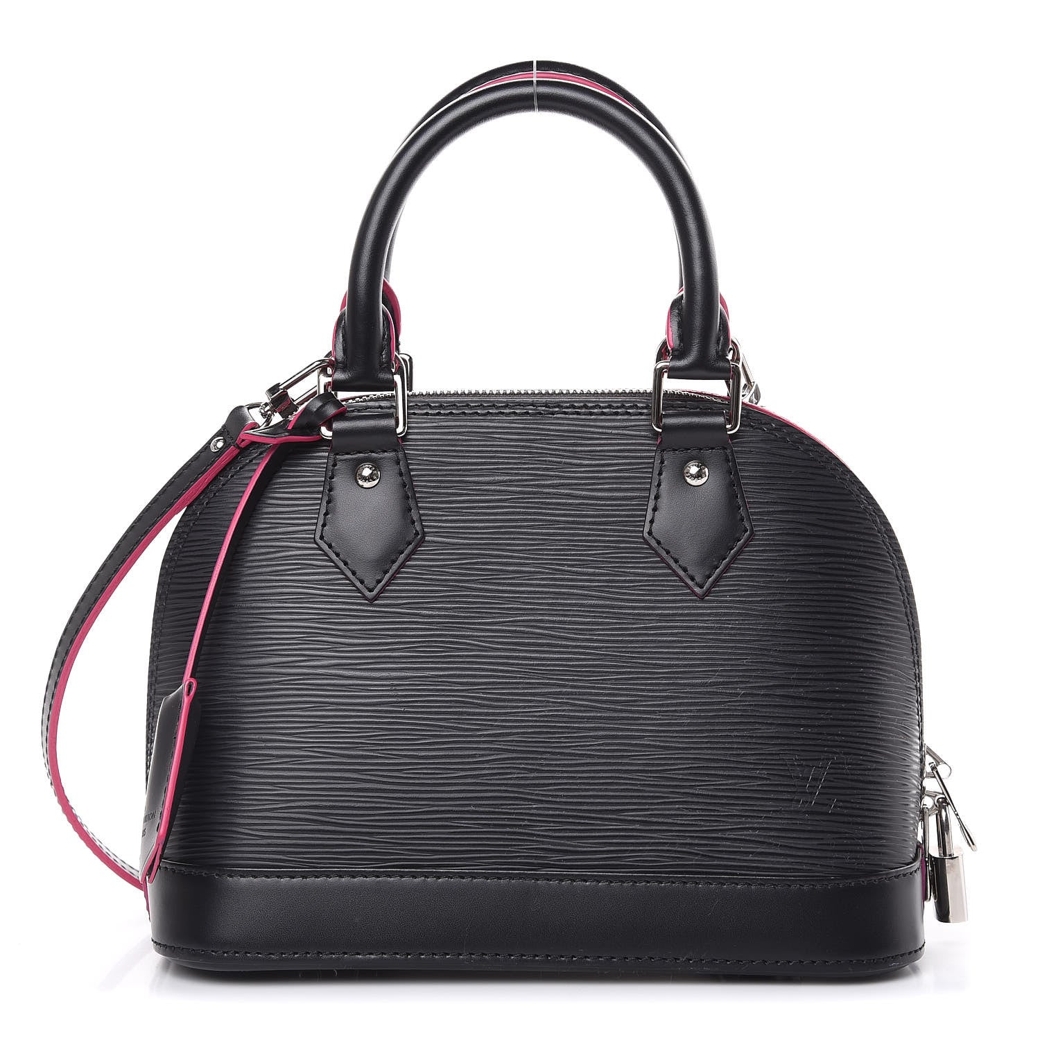 Louis Vuitton Epi Alma BB Black Hot Pink 1 of 11
