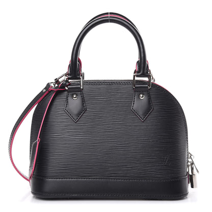 Louis Vuitton Epi Alma BB Black Hot Pink 1 of 11