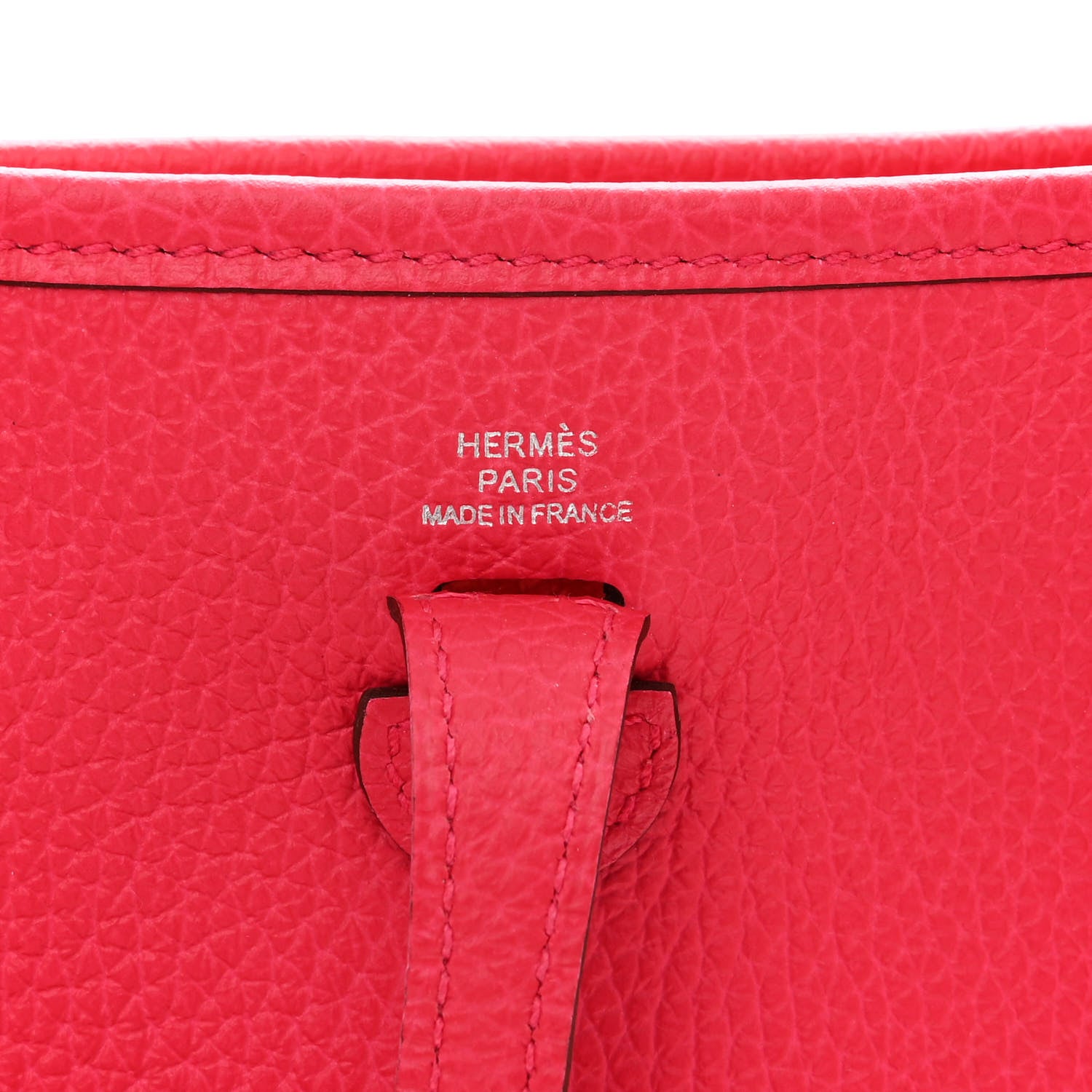 Hermes Taurillon Clemence Evelyne TPM Rose Extreme 5 of 9