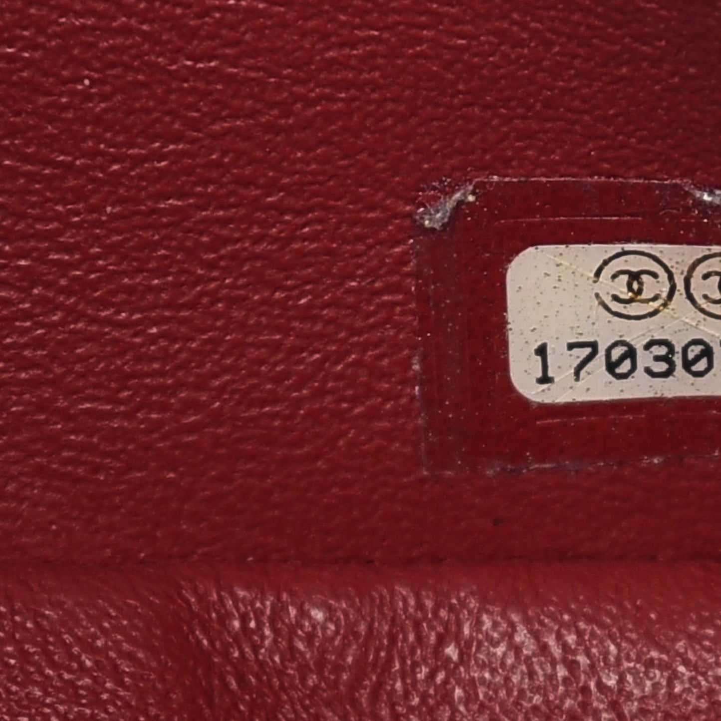 Caviar Quilted Mini Rectangular Flap Red