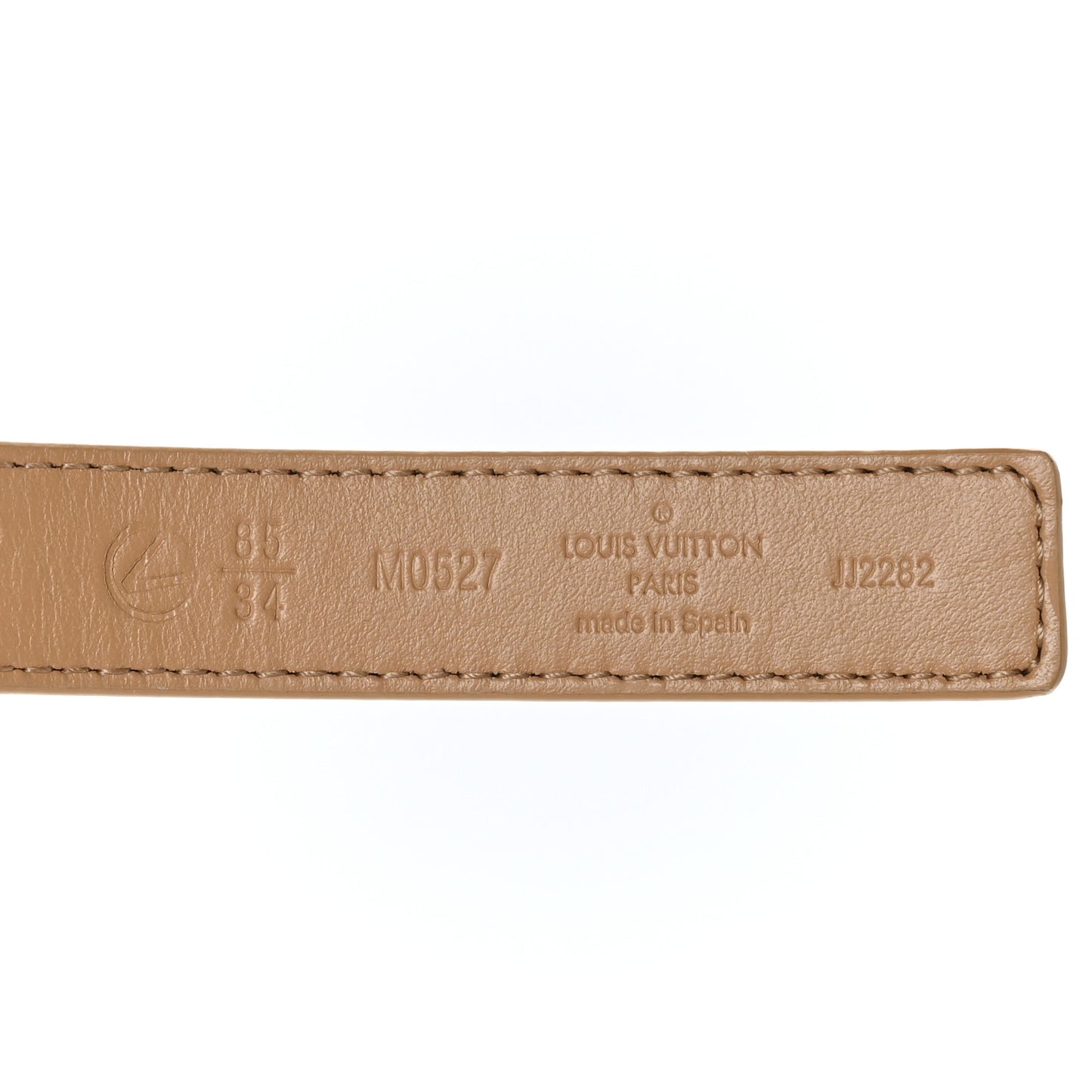Calfskin Monogram 20mm LV Iconic Reversible Belt 85 34 Arizona Beige